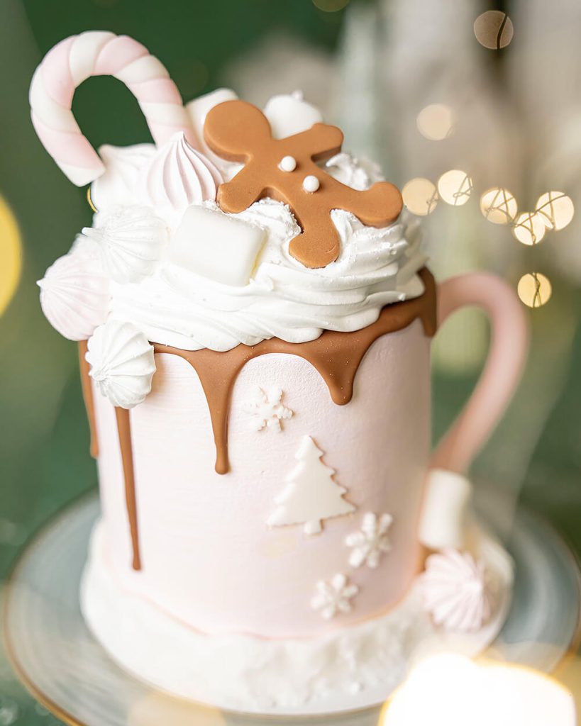 Christmas mug cake roz